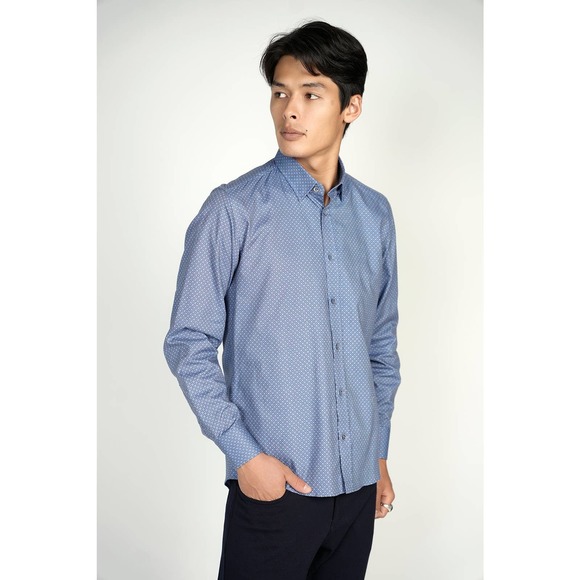 Luchiano Visconti FW22 LEO Spheres King Cotton Shirt (Medium)